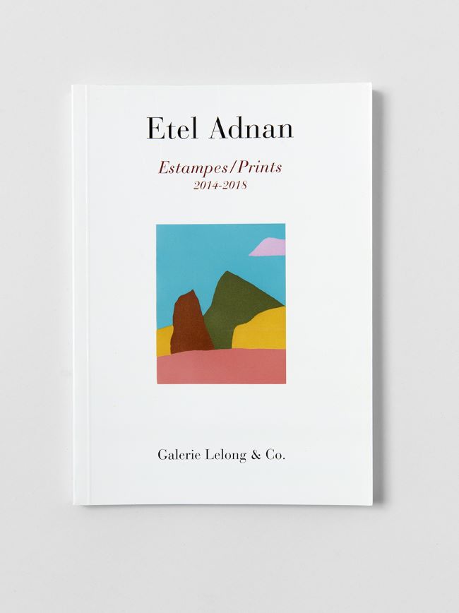 livre Estampes / Prints (2014-2018) Etel Adnan